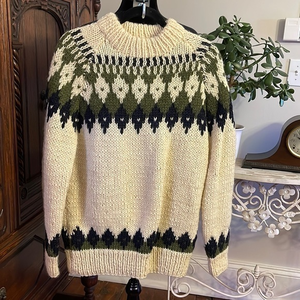 Vintage Greek Knitwear Wool Sweater‎